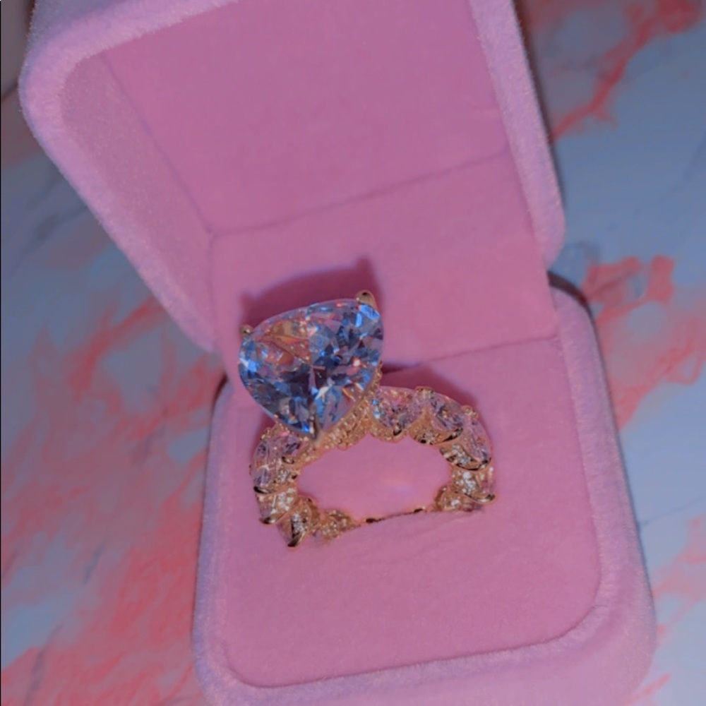 Silver/Gold Heart Ring